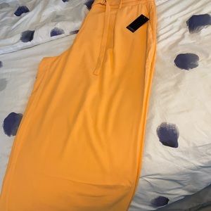 Peach Trouser w/ Tie Waist